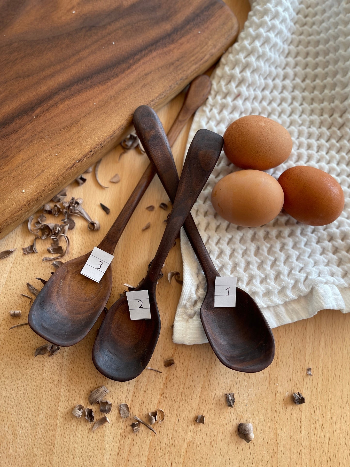 Large Handmade Wood Spoon Walnut
