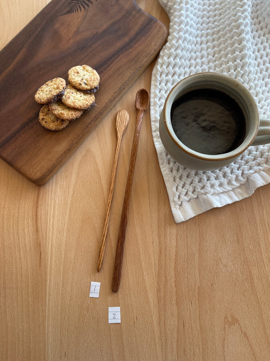 Long Handmade Wood Spoon Oak