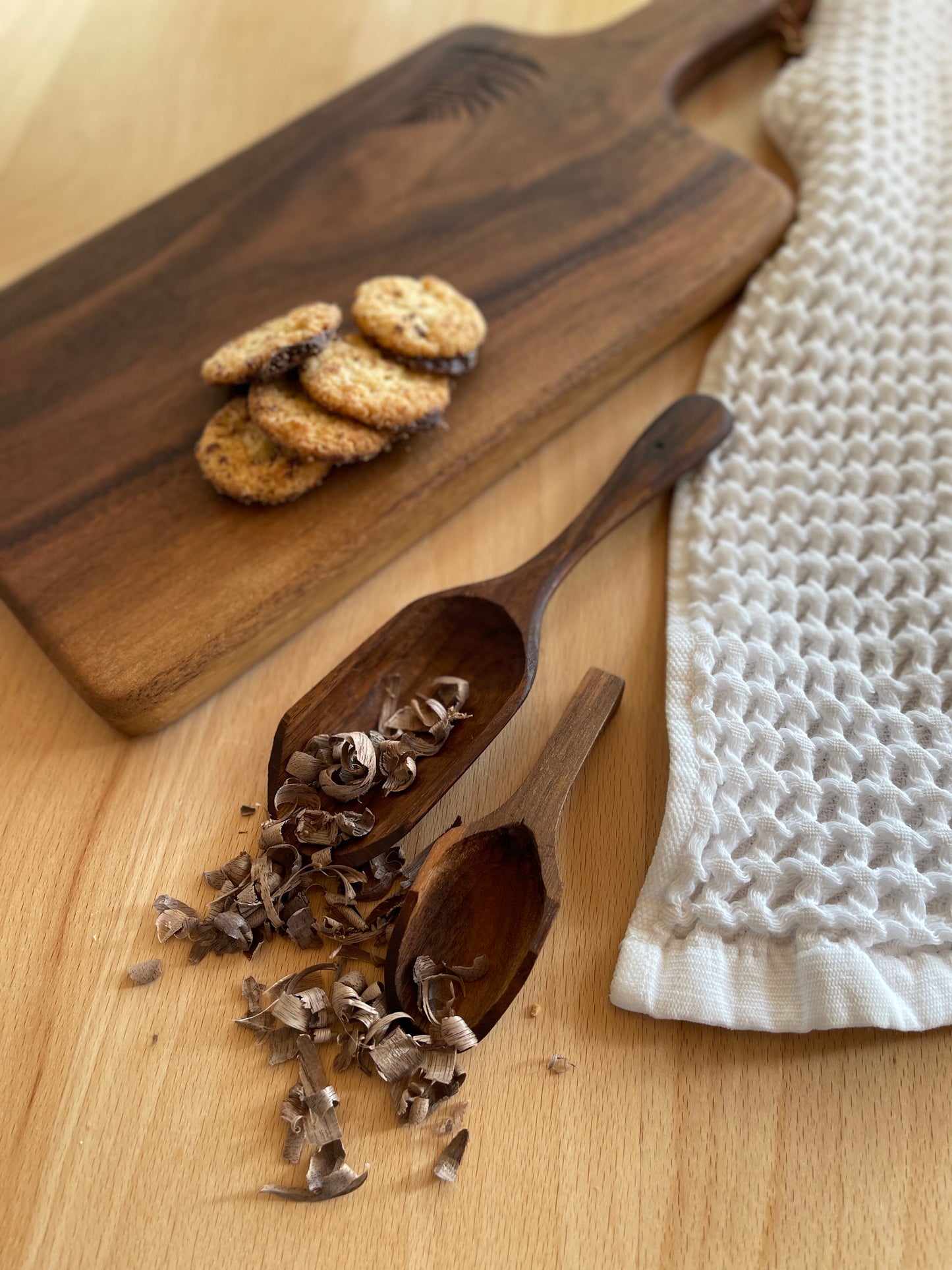 Handmade Wood Scoopers Walnut